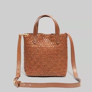 Madewell The Small Transport Crossbody Woven Leather Edition